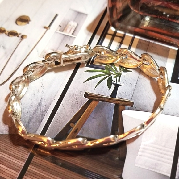 Vintage STERLING SILVER Unique Link Bracelet - Picture 3 of 8